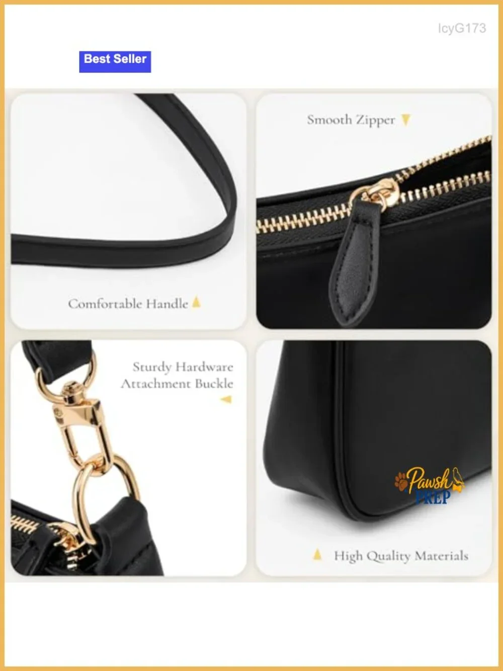 PU Leather Small Hobo Shoulder Bag Women Purse Handbag Gold Chain Strap
